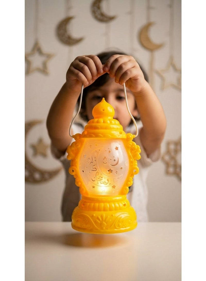 Plastic Ramadan Lantern For Kids with lights and ramadan songs - Image 1
